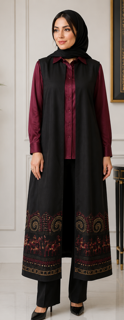 سارافن طرح دار
